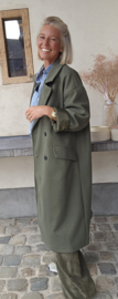 TRUDY maxi  coat khaki