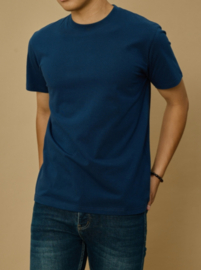 BASIC cotton tee navy