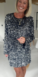 PARTY TIME glitter dress silver