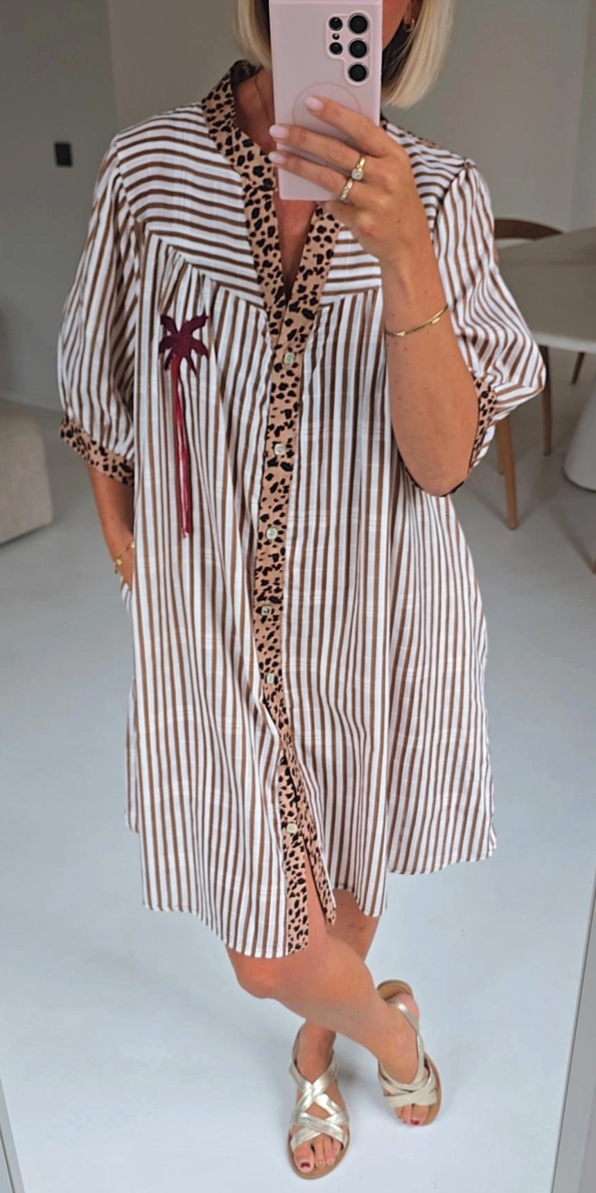 PALMTREE 2 beach dress camel