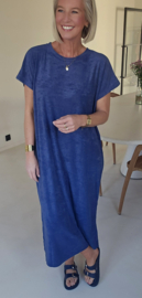 DIDI maxi terry T-shirt dress navy