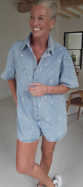 JULIET jeans flower playsuit
