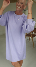 ARIEL sweatshirt dress lilac