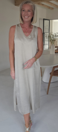 ADRIAN maxi satin dress champagne