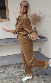 AMINA corduroy jumpsuit camel