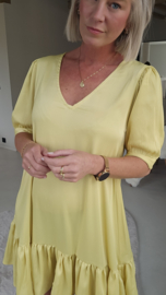 SCARLETT flowy party dress yellow