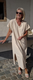 MADLINE T-shirt dress washed beige