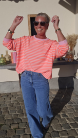 STRIPED BREEZE sweatshirt orange