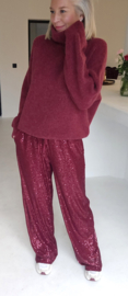 CHARLINE turleneck knit burgundy