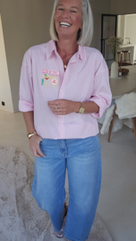 DIRTY MARTINI striped shirt pink
