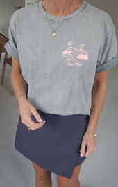 SURF CLUB cotton T-shirt grey