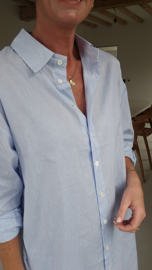 FAYE shirt dress striped soft blue