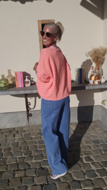 STRIPED BREEZE sweatshirt orange
