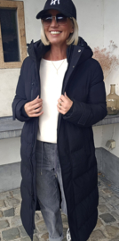 TROY maxi winter puffer coat black