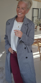 CARLI maxi coat grey