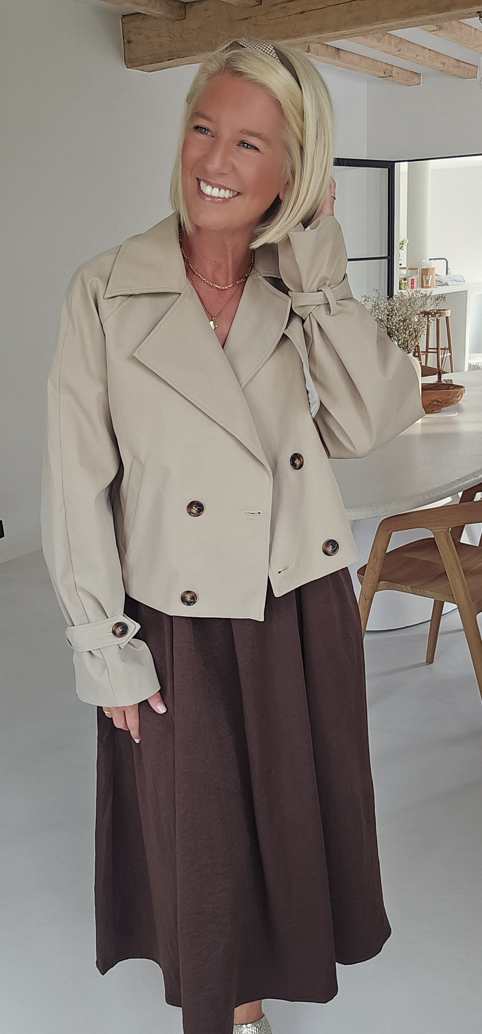 NINNE short trench beige