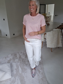 FLAMINGO cotton tee soft pink