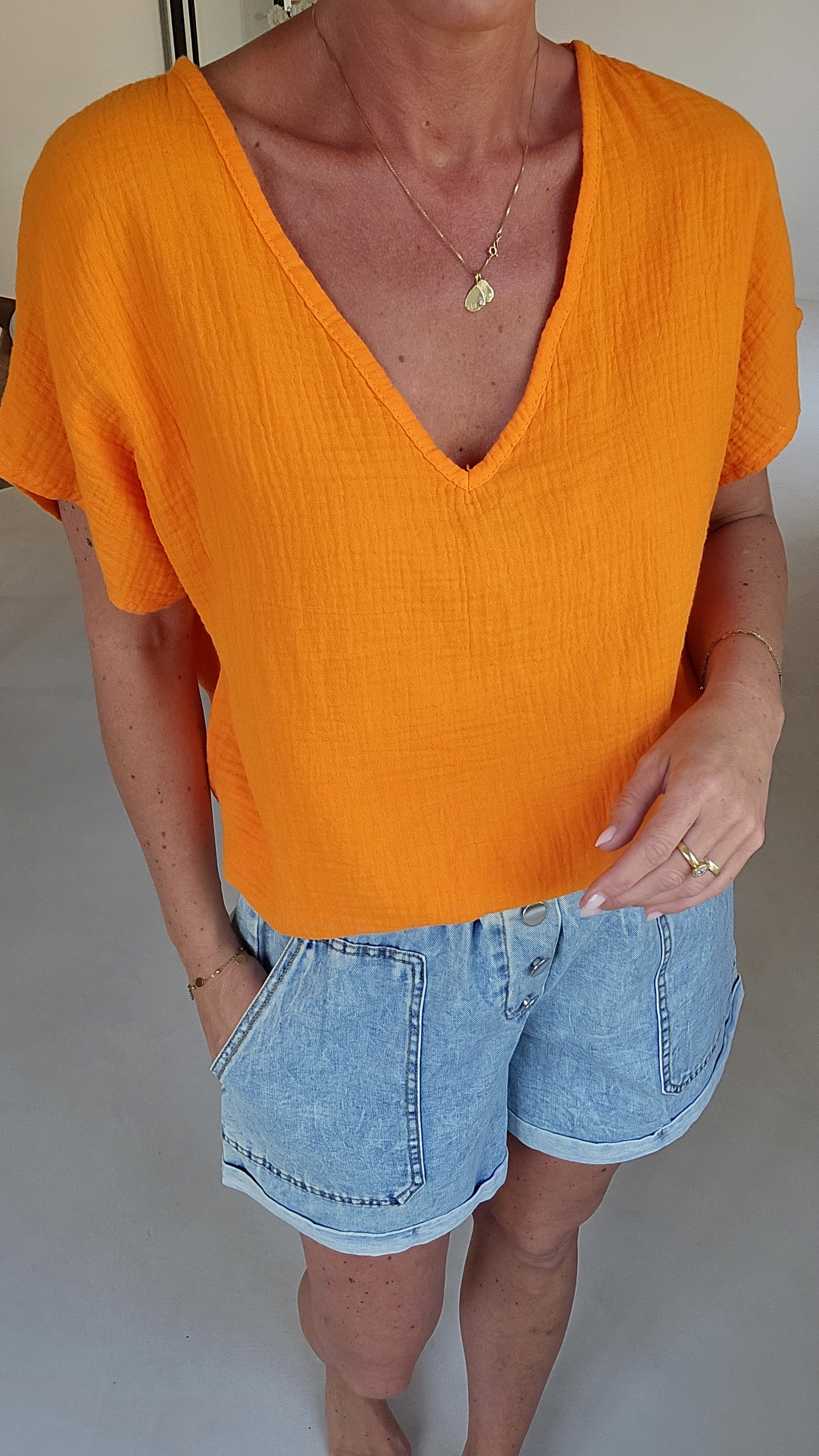 AMALFI tetra tee orange