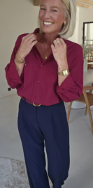 AMY cotton shirt burgundy
