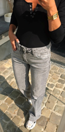 LOENA wide leg jeans grey