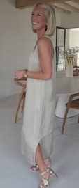 ADRIAN maxi satin dress champagne