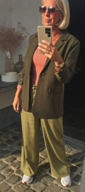 KENSI loose wide leg pants khaki