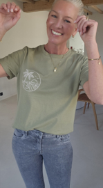 SUNSETS cotton T-shirt olive