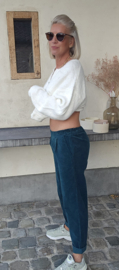 FANNY velours jogger pants bottle green