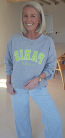 PARIS cotton sweatshirt grey