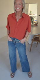 MIA short-sleeved shirt terracotta