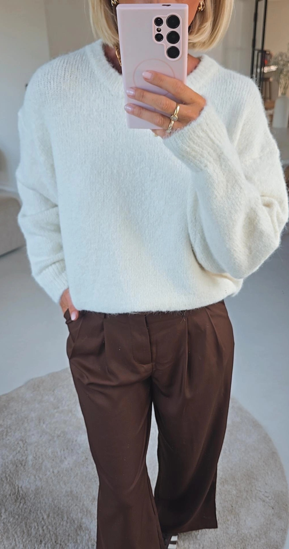 BEZIERS soft knit ecru