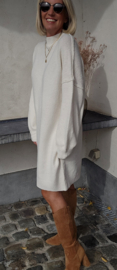JANIE midi knit dress ecru