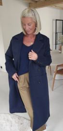 CARLI maxi coat navy