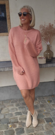 MANDINE midi knit dress soft pink