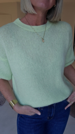 CINDY short-sleeved knit pastel mint