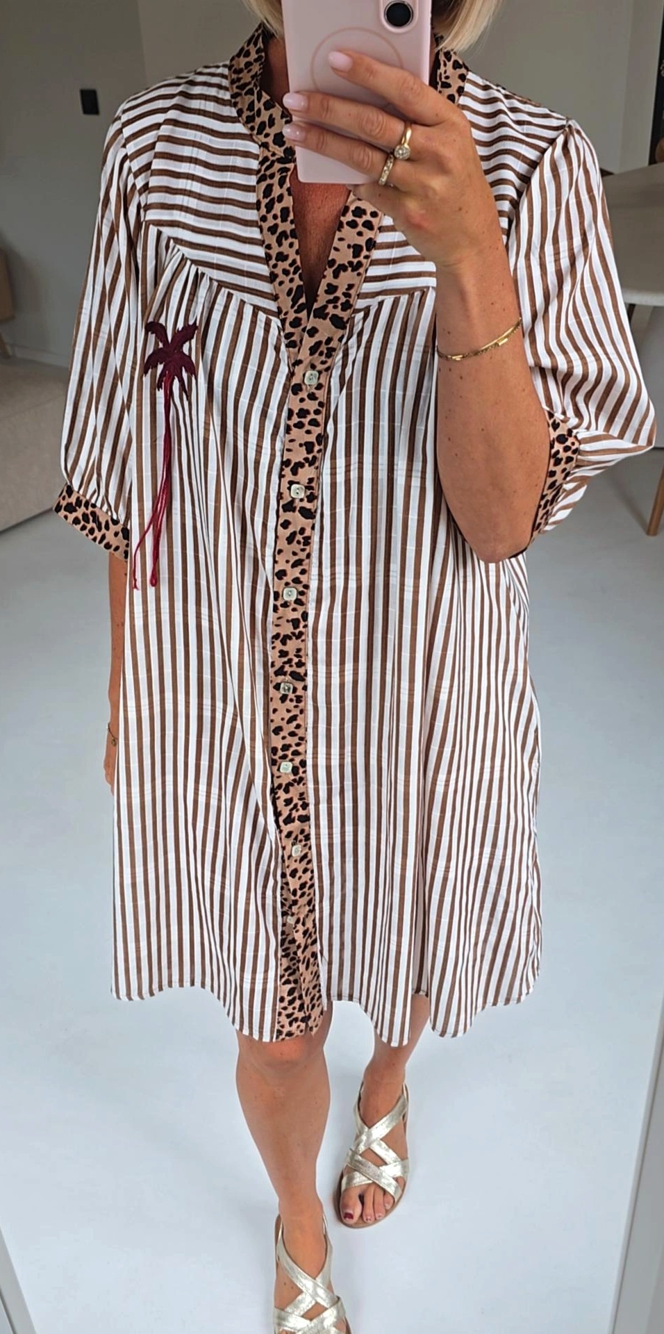 PALMTREE 2 beach dress camel