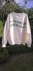 PAIN AU CHOCOLAT sweatshirt vanilla