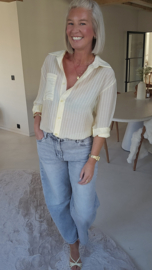 LIVIA barrel jeans soft grey