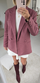 KAE suede blazer darker old pink