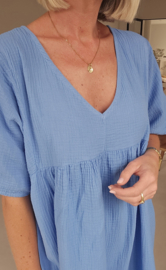 RIMINI maxi tetra dress blue