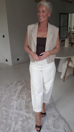 KAAT sleeveless jacket beige