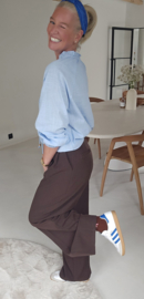 IMMY cotton bohemian blouse pastel blue
