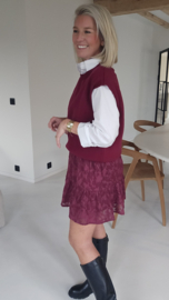 ALIA sleeveless knit burgundy