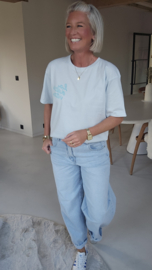 LA DOLCE VITA LEMON tee soft blue