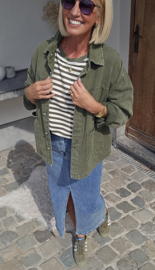 THE PERFECT JEANS jacket khaki