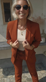 BUYorCRY suit terracotta
