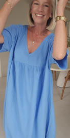 RIMINI maxi tetra dress blue