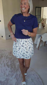 ELANA tetra skirt navy