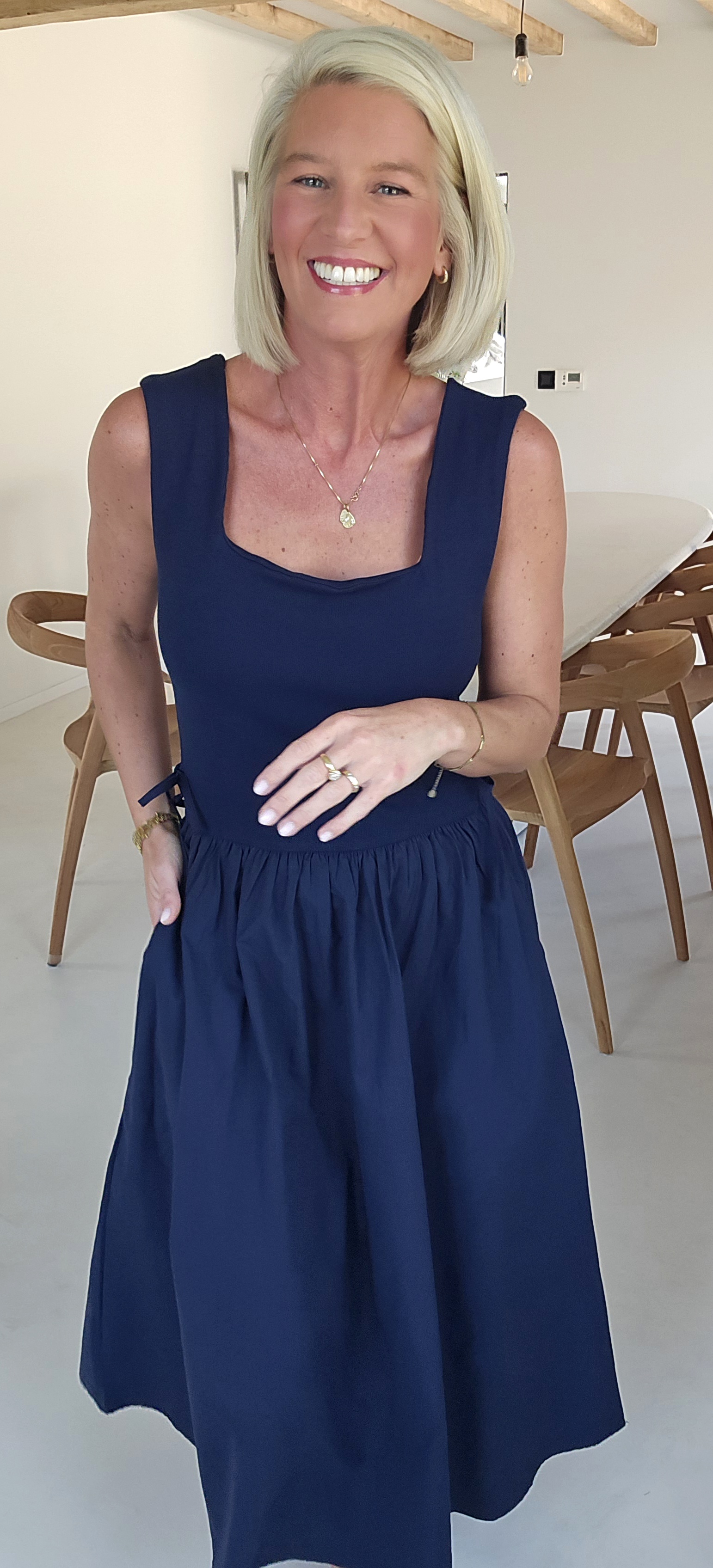 MINKA maxi dress navy