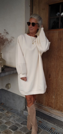 DJOELI sweatshirt fleece dress ecru